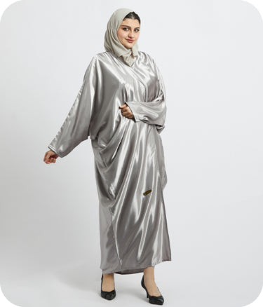 Satin Abaya MB-1006