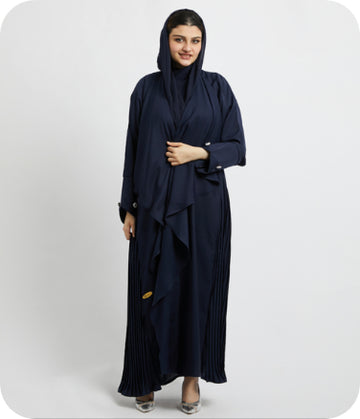 Navy Blue Abaya MB-1004