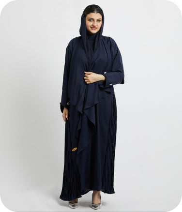 Navy Blue Abaya MB-1004