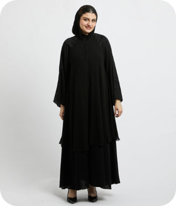 Black Abaya MB-1003