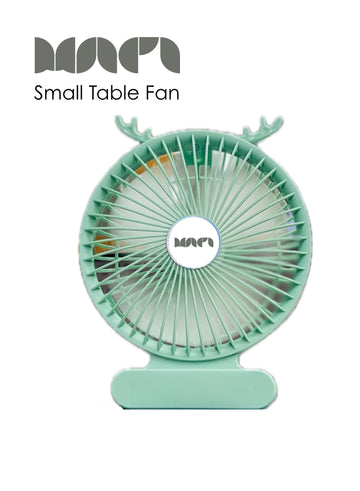 MNPI Small Table Fan with Cute Deer Antler Design