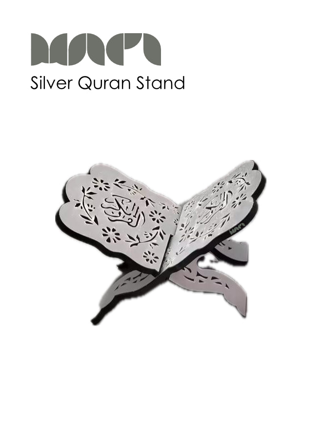 MNPI Silver Quran Stand – Elegant Islamic Reading Support